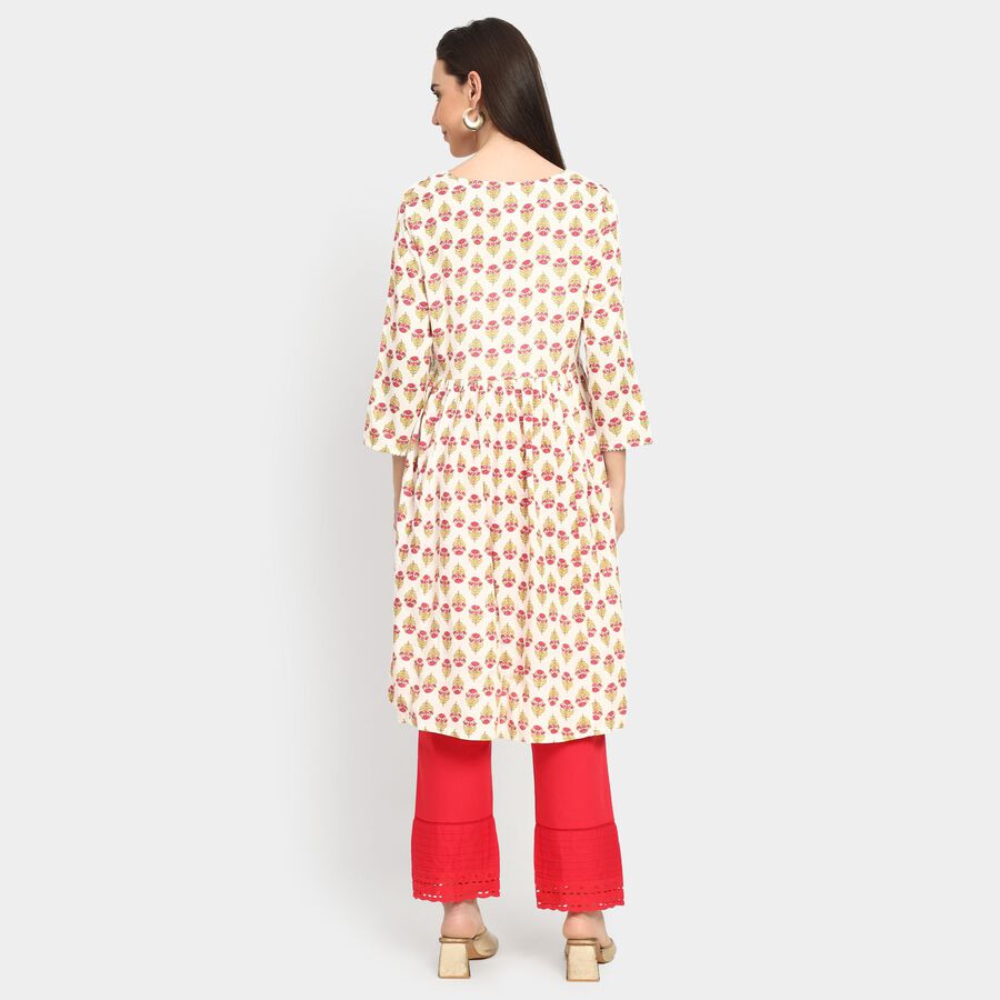 Ladies' Kurta, Off White, large image number null