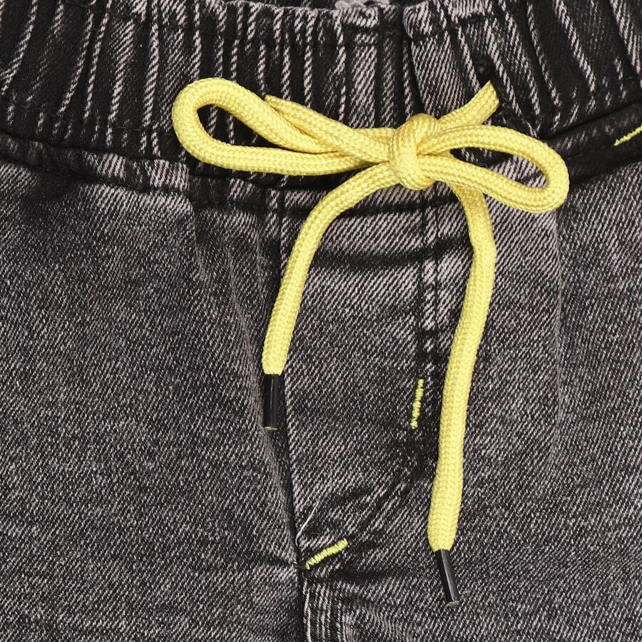 Boys' 100% Cotton Jeans , Black, large image number null