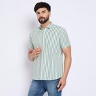 Men's 100% Cotton Casual Shirt , Light Green, small