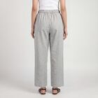 Women's Grey Wide-Leg Solid Palazzos, हल्का ग्रे, small