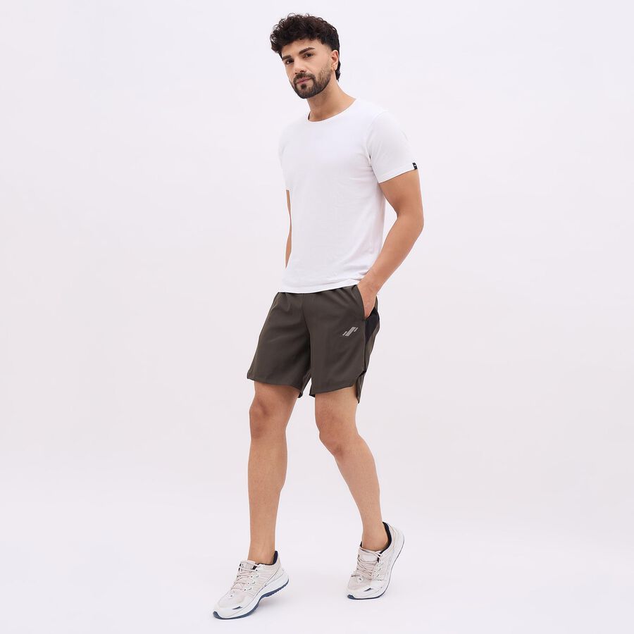 Men's Dark Olive Regular Fit Active Bermuda Shorts, Olive, large image number null