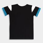 Boys' Cotton T-Shirt, टील ब्लू, small image number null
