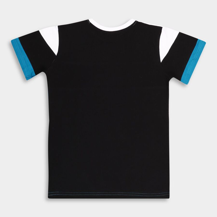 Boys Cotton T-Shirt, टील ब्लू, large image number null