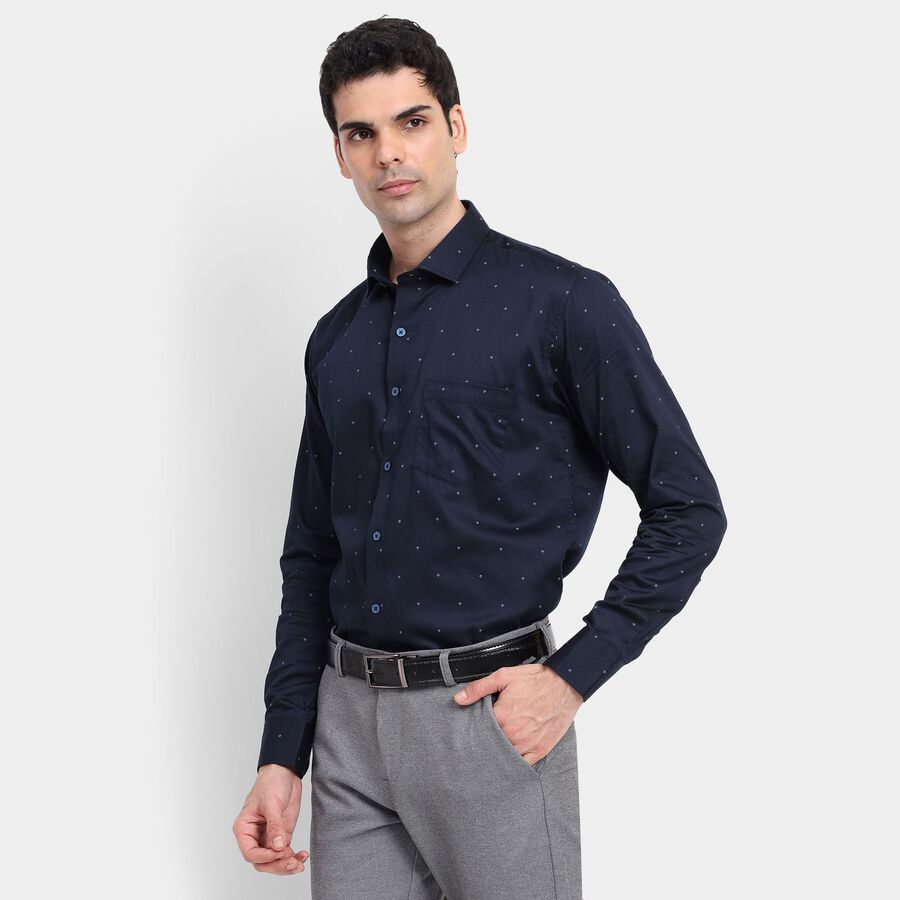 Men's 100% Cotton Partywear , Navy Blue, large image number null