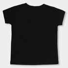 Girls' 100% Cotton T-Shirt , Black, small image number null