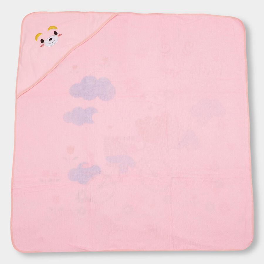 Infants' 100% Cotton Towel, Pink, large image number null