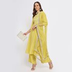 Ladies' Kurta Pyjama Set with Dupatta, ओलिव, small image number null