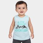 Infants' Vest, Aqua, small