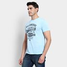 Men's Round Neck Half Sleeves T-Shirt, Sky Blue, small image number null