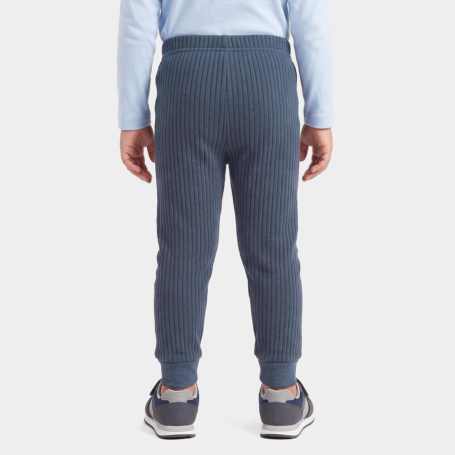 Boys Navy Blue Long Johns Thermal, Mid Blue, large