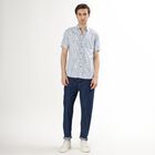 Men's Light Powder Blue Cotton Classic Casual Shirt, Light Blue, small image number null