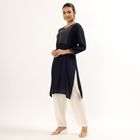 Ladies' Kurta, Navy Blue, small image number null