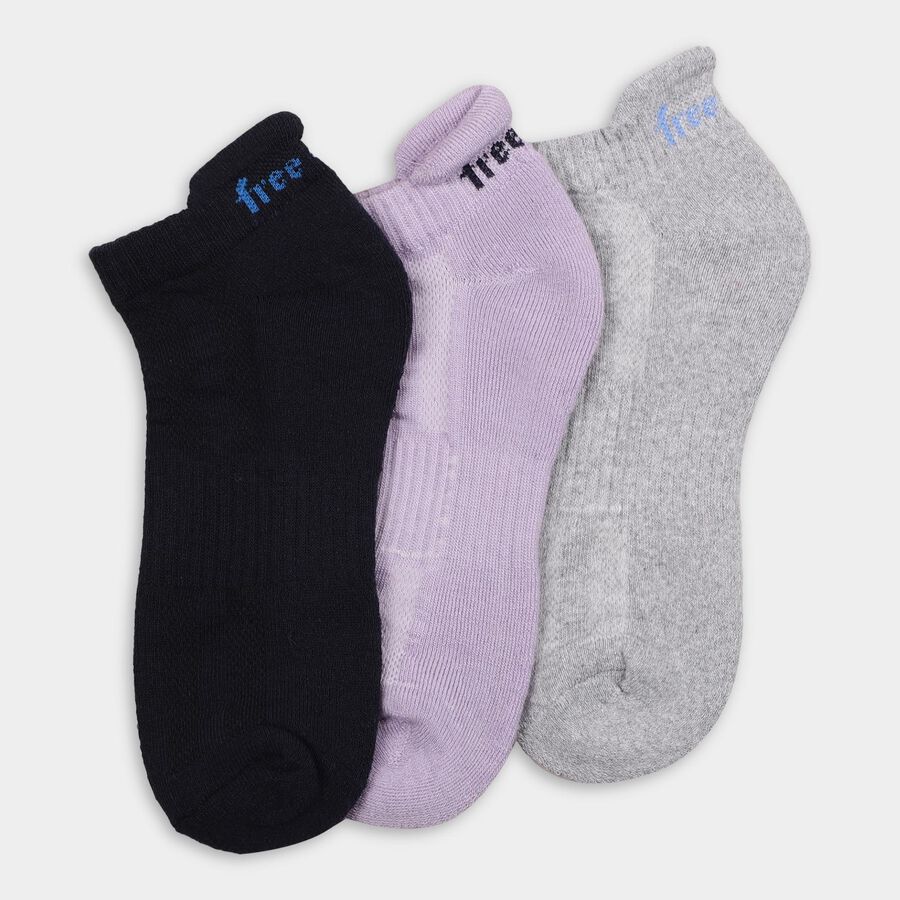 Ladies' Socks (Pack of 3), Assorted, large image number null