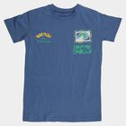 Boys' Navy Blue Round Neck Graphic Printed T-Shirt, Mid Blue, small