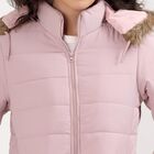 Women's Light Pink Hooded Casual Jacket, हल्का गुलाबी, small image number null
