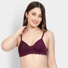Ladies' Padded Bra, Wine, small image number null