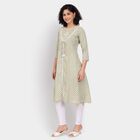 Ladies' Cotton Kurta, Light Green, small image number null