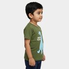 Boys' Half Sleeves T-Shirt, Olive, small