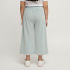 Girls' Light Sage Green Wide-Leg Elastic Waist Pyjama, एक्वा, small image number null