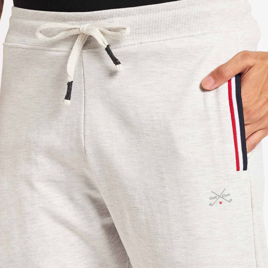 Solid Track Pants, Ecru Melange, large image number null
