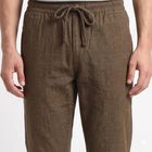 Men's Dark Green Slim Fit Drawstring Casual Trousers, गहरा हरा, small