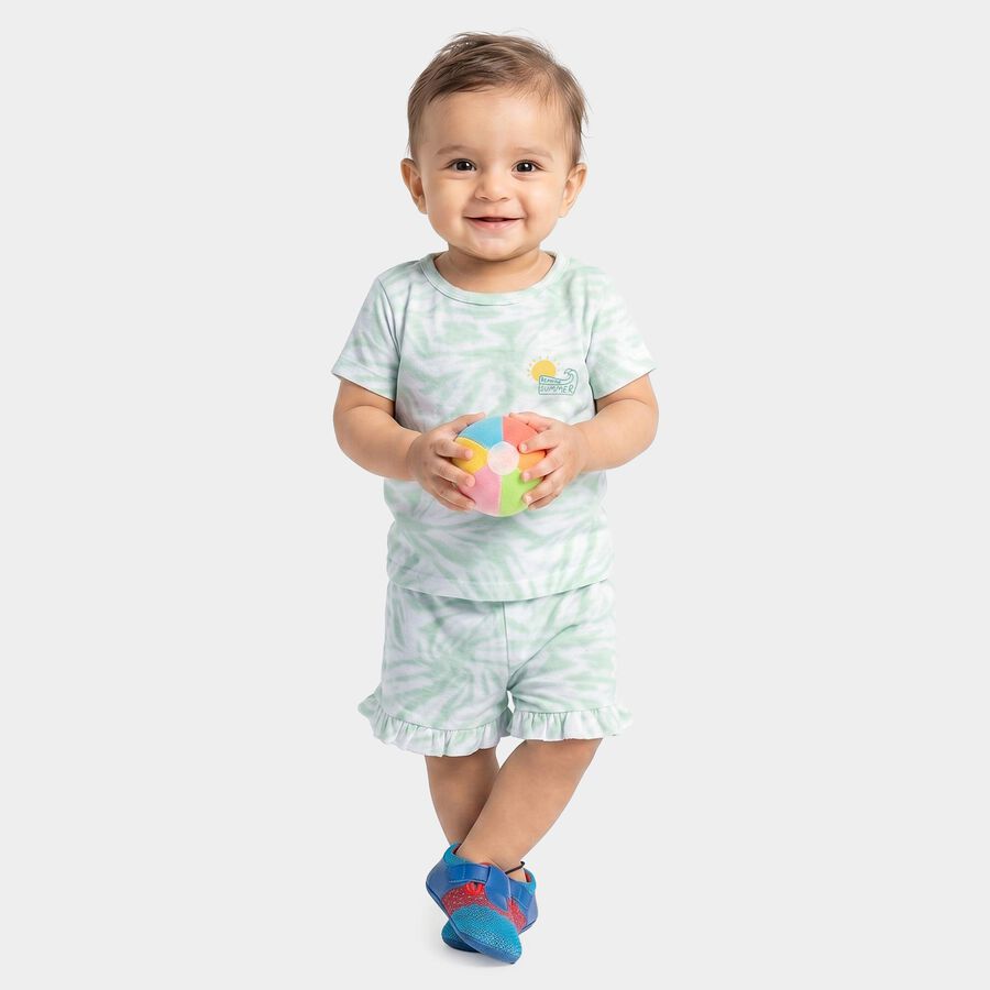 Infants' Short Set, Light Green, large