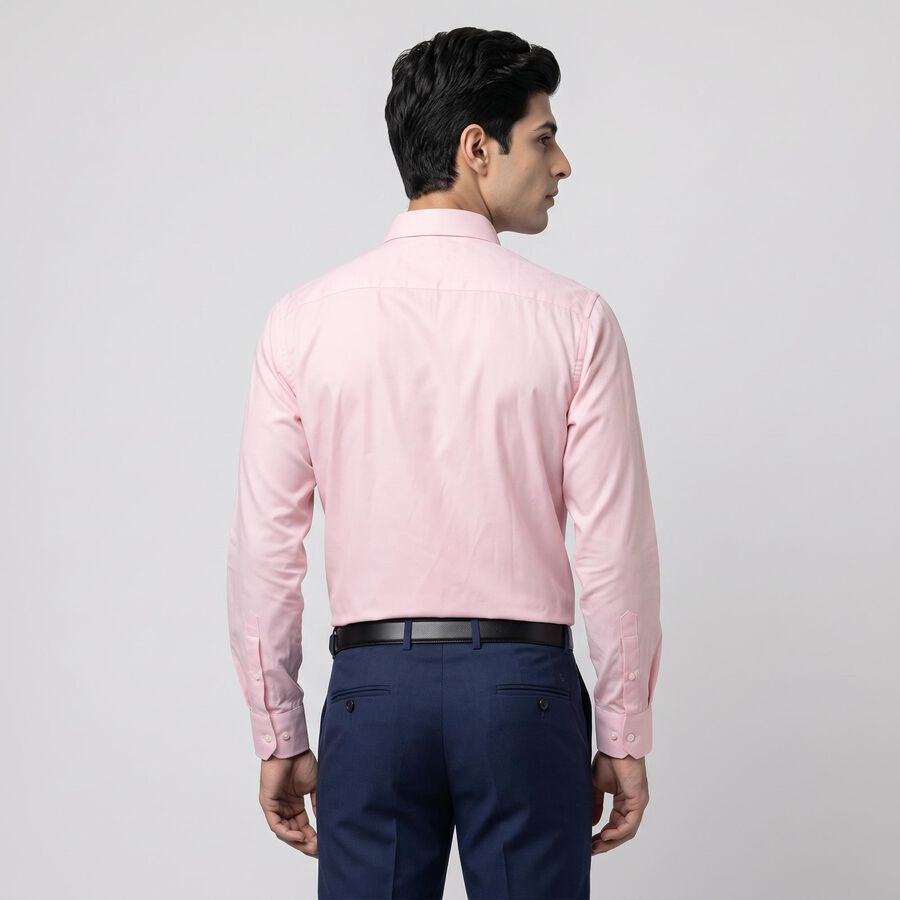 Men's Pink Formal Shirt, हल्का गुलाबी, large