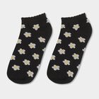Girls' Pink and Black Regular Fit Patterned Socks Pack of 2, Black, small image number null