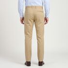 Men's Beige Slim Fit Chino Trousers, Beige, small