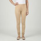 Women's Khaki Cotton Blend Comfortable Churidar, Khaki, small