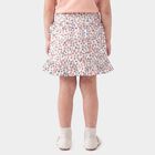 Girls' Light Pink Floral Wrap Skirt, हल्का गुलाबी, small
