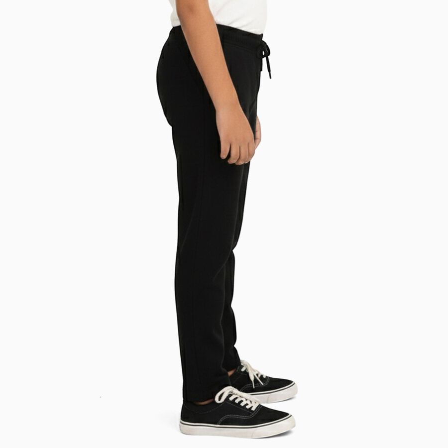 Boys' Jet Black Slim Fit Jogger Jeans, Black, large image number null