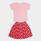 Girls' 100% Cotton Top Skirt , हल्का गुलाबी, small image number null