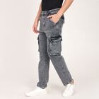 Men's 100% Cotton Skinny Jeans, Light Grey, small image number null