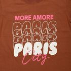 Girls Brown Round Neck Regular T-Shirt, भूरा, small