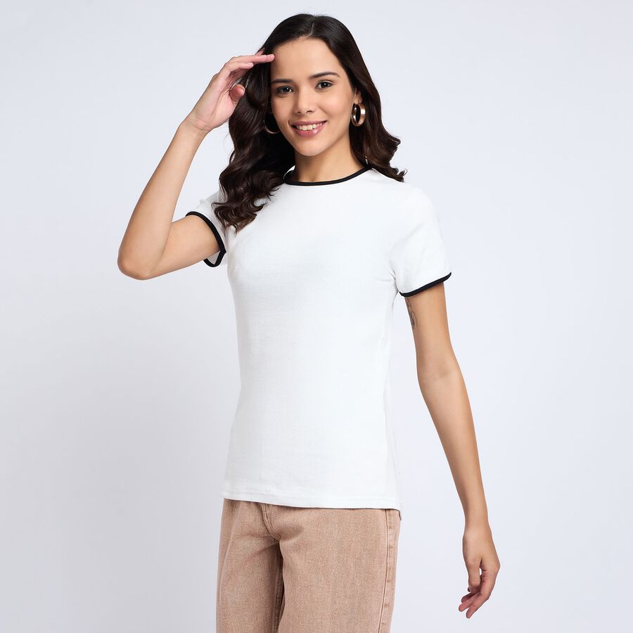Ladies' Top, Off White, large image number null