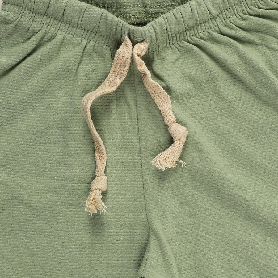 Boys' Cotton Blend Regular Fit Bermuda Shorts, Light Green, large