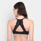 Half Lace Bra, Black, small image number null