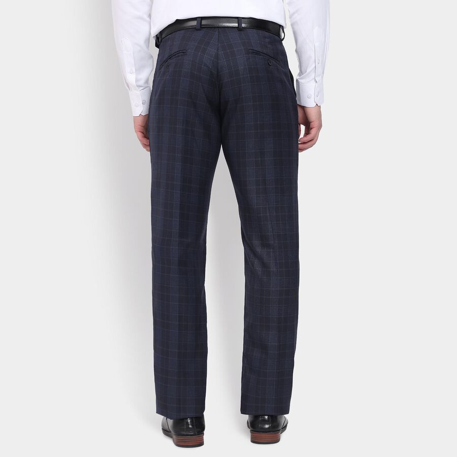 Men's Slim Fit Formal Trousers, नेवी ब्लू, large image number null