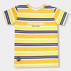 Boys' 100% Cotton Half Sleeves T-Shirt , Yellow, small image number null