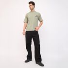 Men's Round Neck Half Sleeves T-Shirt, हल्का हरा, small image number null