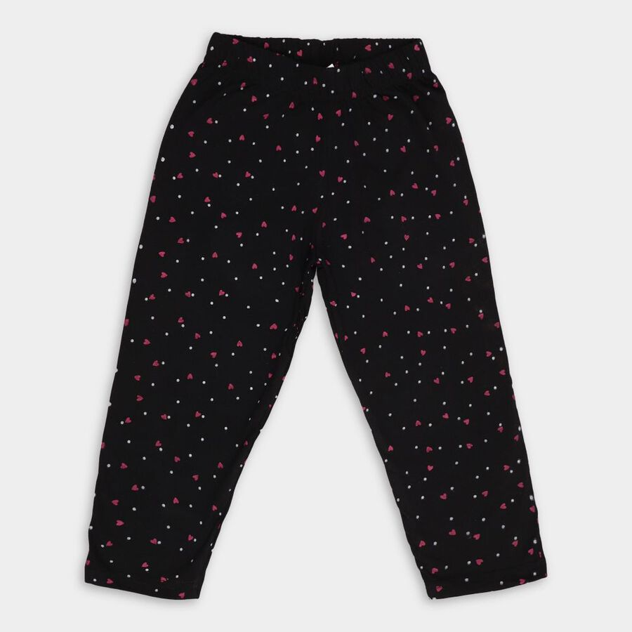Girls' Pyjama, काला, large image number null