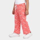 Girls' Coral Straight Fit Butterfly Printed Pyjama, मूँगा (कोरल), small