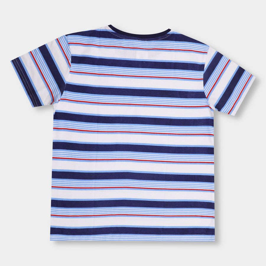 Boys' 100% Cotton Half Sleeves T-Shirt , सफ़ेद, large image number null
