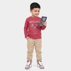Boys Pink Crew Neck Regular Boys T-Shirt, Pink, small