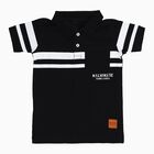 Boys' Half Sleeves T-Shirt, काला, small
