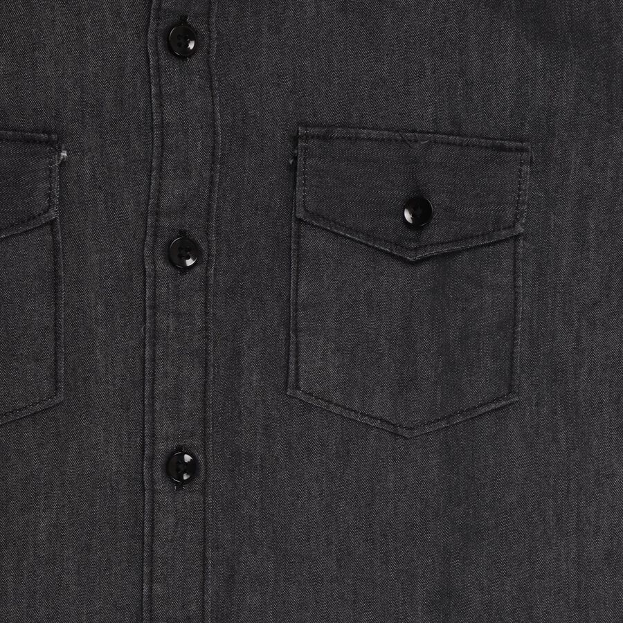 Boys' Casual Shirt, काला, large image number null