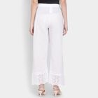 Ladies' Cotton Palazzos , सफ़ेद, small image number null