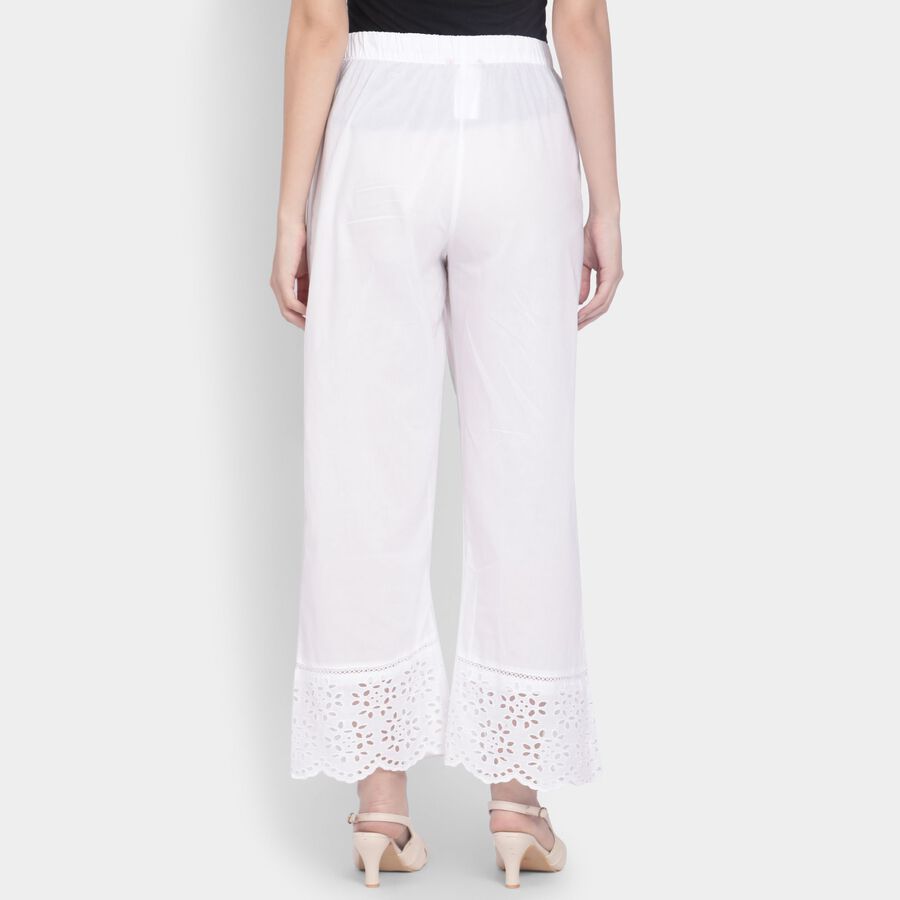 Ladies' Cotton Palazzos , सफ़ेद, large image number null