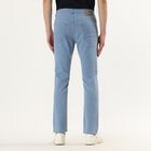 Men's Blue Slim Fit Stretchable Jeans, Ice Blue, small